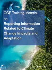 CGE Training materials for ETF reporting: Adaptation