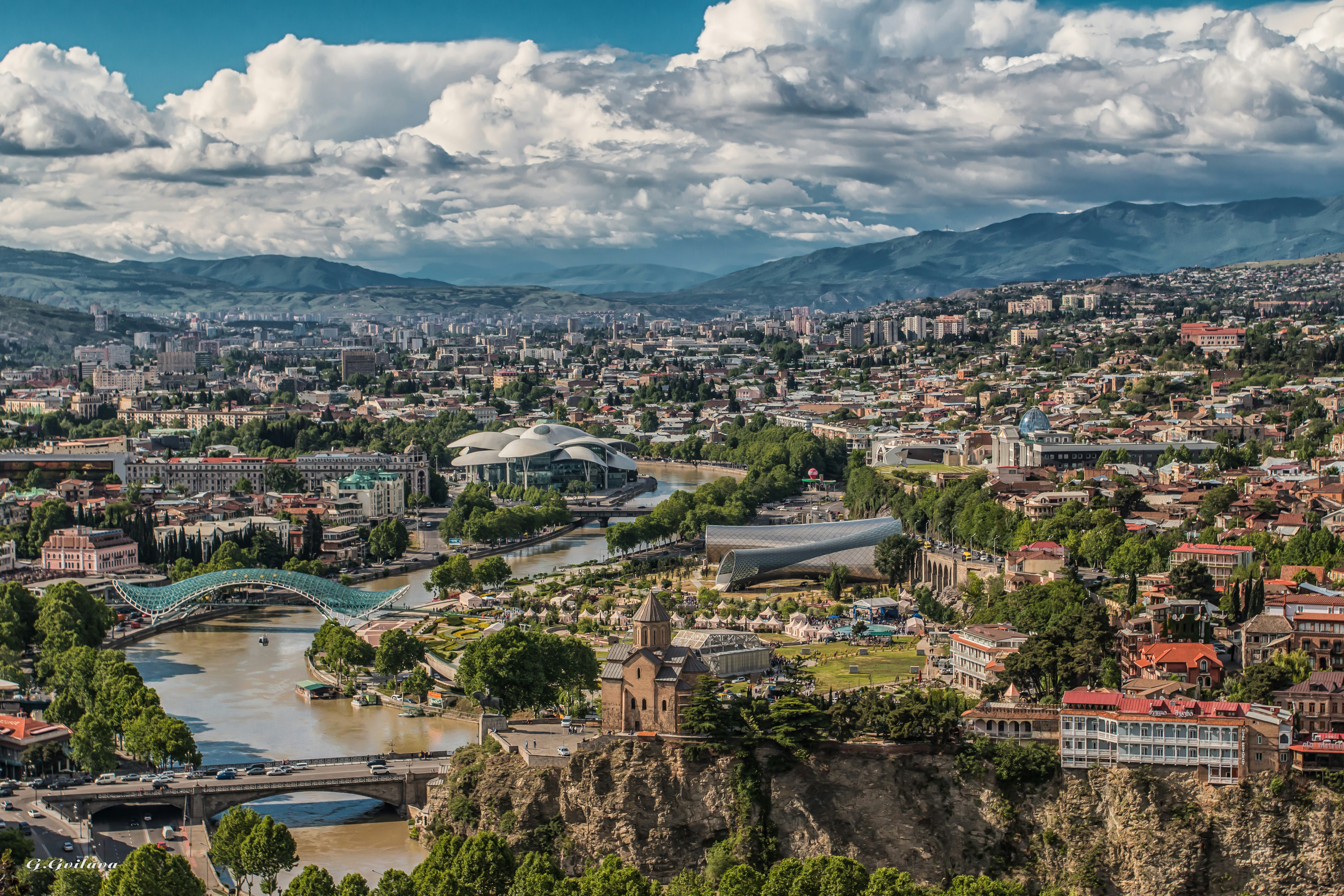 Views of the old city of Tbilisi