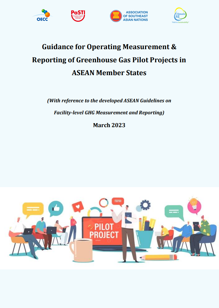 Guidance for Operating Measurement & Reporting of Greenhouse Gas Pilot Projects in ASEAN Member States