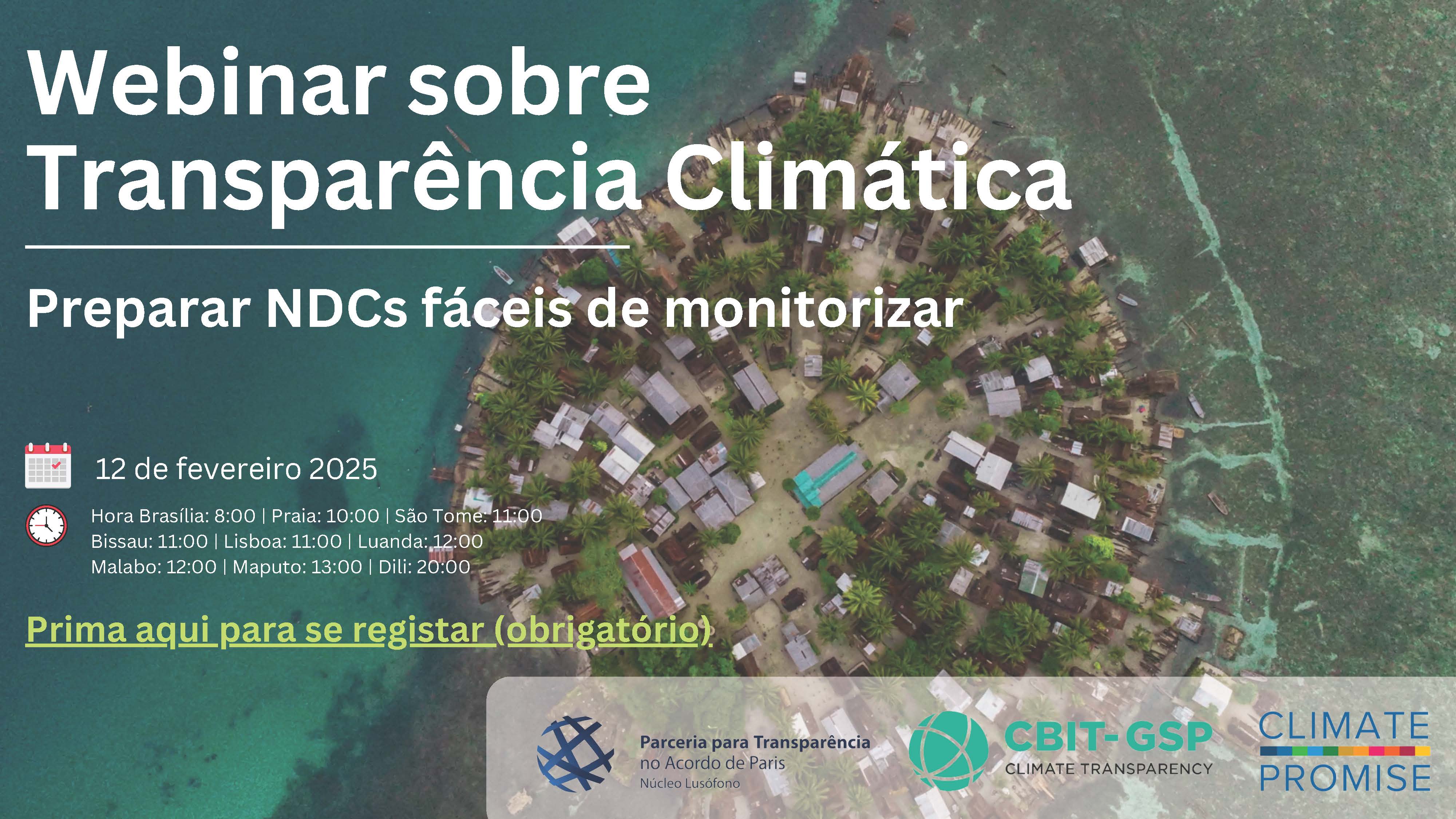 Webinar sobre transparência climática