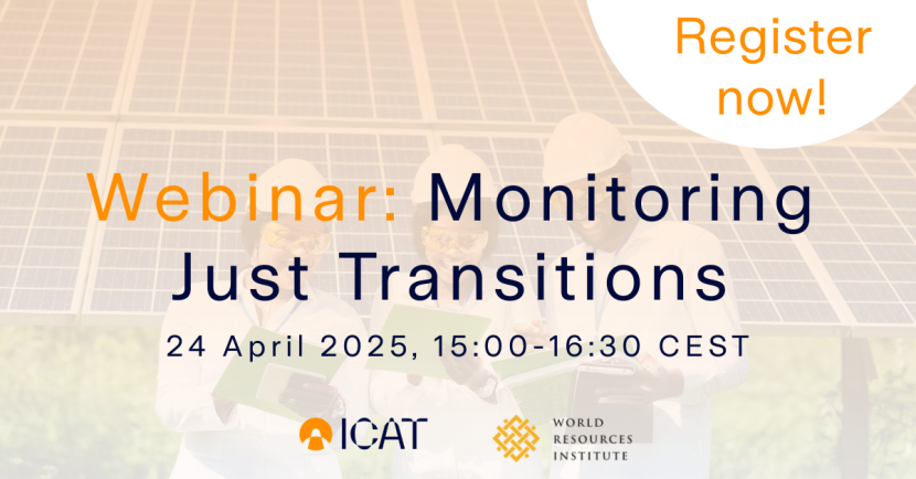 Register now for the webinar on Monitoring Just Transitions