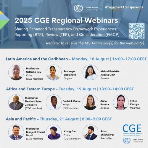 2025 CGE Regional Webinars