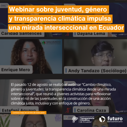 Webinar género y juventudes